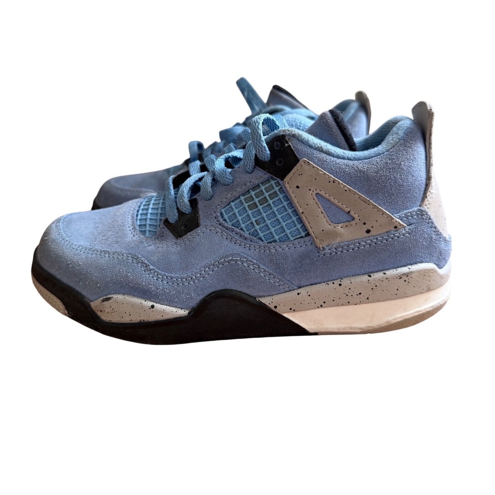 Jordan Air Jordan 4 Retro Kids 13C University Blue BQ7669-400 Suede Sneakers
